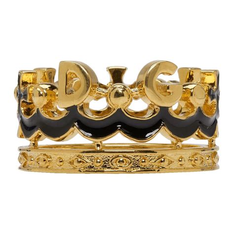 dolce gabbana ring crown black and gold|neiman marcus dolce gabbana.